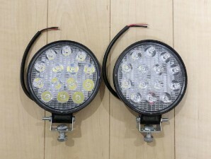 ワークライト Safego 42W LED 作業灯 丸形 広角(60度) フォグランプ 防水・防塵・耐震・長寿命 ホワイト 6000K 12V-24V対応 2個入