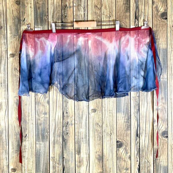 Joanna Mcmillan Watercolor Tie Skirt Wrap Coverup USA製 アメリカ輸入/ビンテージ/スカーフ/ストール/古着/古着卸