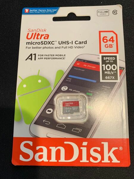 新品未開封　 SanDisk microSDカード　64GB
