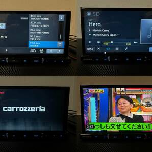 動作OK 良品♪ 楽ナビ AVIC-RZ710 地デジ4X4 Bluetooth CD録音 USB ワイドFM 最新2023年地図+オービス 純正新品アンテナ付の画像10