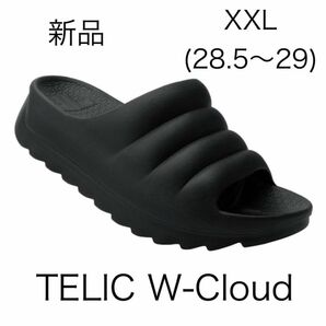 【新品】テリック TELC W-CLOUD リカバリーサンダル ブラック XXL