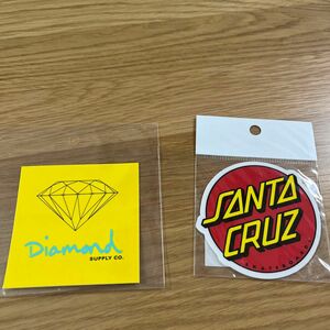 ステッカー 2枚セット SANTA CRUZ diamond supply