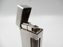 16433g dunhill ダンヒル ライター スクエア バーレイ ヴィンテージ シルバー_画像3