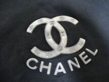 17126e CHANEL シャネル ヴィンテージ Tシャツ 半袖 ココマーク センターロゴ ブラック レディース_画像5