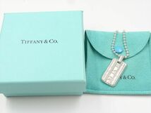 17058g TIFFANY＆Co. ティファニー アトラスタグ ボールチェーン ネックレス SV925 51cm_画像1