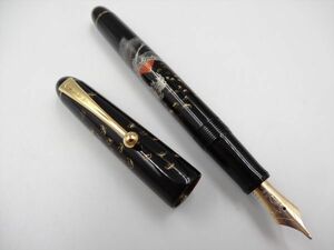 17785Ca Namiki ナミキ 國光會 蒔絵万年筆 平蒔絵 ニッポンアートコレクション 富士と波 Mt. Fuji and Wave ペン先14K-585 新品未使用