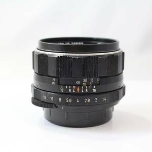 【現状品】8枚玉 ペンタックス PENTAX Super-Takumar 50mm F1.4 M42マウントレンズ (424)