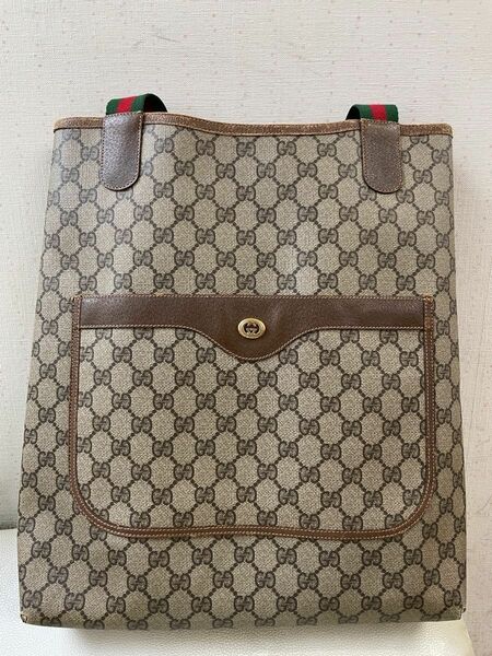 【中古】 グッチ GUCCI シェリー トートバッグ ショルダー GG柄 