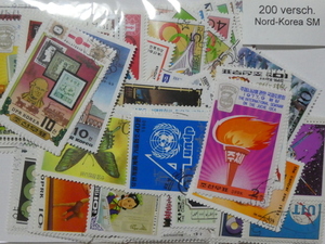 特価！北朝鮮切手 200枚