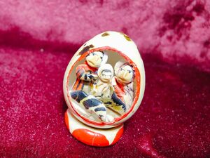 イースターエッグ うずらの卵 セマナサンタ ペルー 民芸品 ミニチュア キリスト誕生