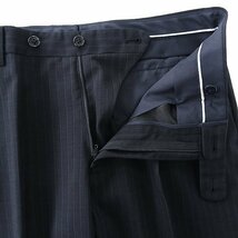 新品 スーツカンパニー ウォッシャブル ストライプ 2パンツ スーツ YA4(やや細身S) 紺 【J41564】 165-8D セットアップ 春夏 メンズ_画像8