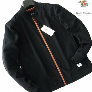 新品 ポールスミス アーティストストライプ ジャージー ブルゾン M 黒 【J45942】 Paul Smith メンズ ストレッチ ジャケット 春秋