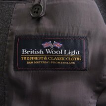 新品 スーツカンパニー British Wool Light トロピカル ジャケット AB6(やや幅広L) 茶 【J41334】 blazer's bank.com ブレザー メンズ 春夏_画像8