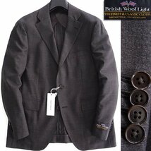 新品 スーツカンパニー British Wool Light トロピカル ジャケット AB6(やや幅広L) 茶 【J41334】 blazer's bank.com ブレザー メンズ 春夏_画像1