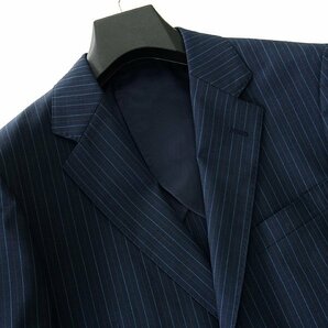 新品 ドールオム 阪急メンズ 春夏 ストライプ トロピカル ウール スーツ A7(LL) 濃紺 【J48557】 D'or Homme セットアップ メンズの画像4