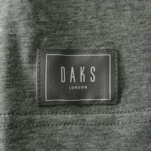 新品 ダックス 天竺 シルケット ドット柄 ポケット Vネック 長袖 カットソー L 灰 【I58411】 DAKS LONDON 日本製 メンズ ロンT ポケT_画像6