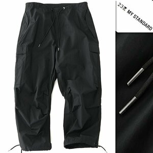  new goods 1.9 ten thousand 23 district MY STANDARD 23 district Homme typewriter cargo pants M black [P29714] spring summer men's cotton nylon fa tea g