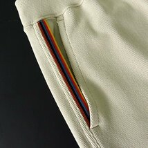 新品 ポールスミス アーティストストライプ ピケ ジャージー パンツ M ベージュ 【P27701】 Paul Smith メンズ ストレッチ スラックス_画像6