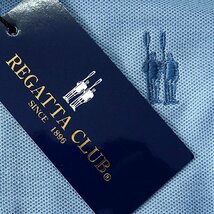 新品 レガッタクラブ 春夏 鹿の子 ジャージー 長袖 ポロシャツ LL 水色 【RCL-001_LBL】 REGATTA CLUB シャツ メンズ ロゴ刺繍 ゴルフ_画像8