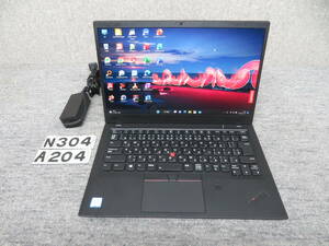 大人気機種 LENOVO THINKPAD X1 CARBON◆秒速起動 Core i5 第8世代 8CPU/ 8GB /爆速SSD 256GB◆14型◆Windows11◆Office付◆カメラ◆値下げ