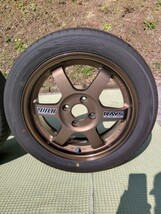 RAYS VOLKRACING TE37 レイズ ボルクレーシング TE37 15インチ 5.5J +45 PCD100 4穴 ブロンズ4本_画像4