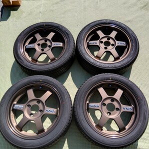 RAYS VOLK RACING TE37 レイズ ボルク レーシング TE37 15インチ 5.5J +45 PCD100 4穴 ブロンズの画像1