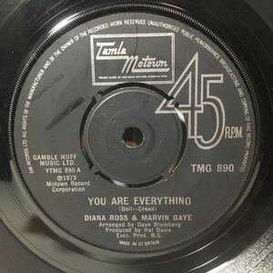 UK盤 EP 7インチ / Diana Ross & Marvin Gaye (ダイアナ・ロス&マービン・ゲイ) - You Are Everything (TMG 890) / Soul R&B /