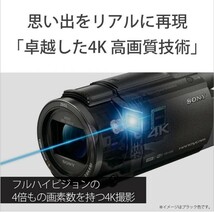 SONY(ソニー) デジタル4Kビデオカメラ レコーダー Handycam ブラック 内蔵メモリー64GB 光学ズーム20倍 空間光学手ブレ補正 FDR-AX60_画像3