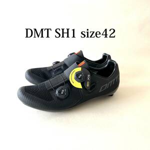 [ stock one .SALE goods ] new goods DMT SH1 black / black size 42(27.3.) road bike shoes [ free shipping ]