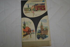 古地図　コペンハーゲンの市街地図　60年前の物