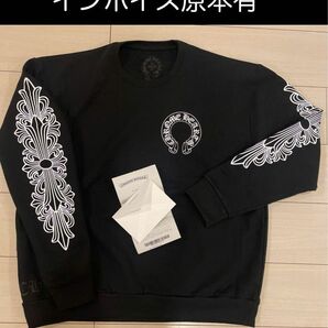 未使用 CHROME HEARTS ホースシュースウェットシャツ Mサイズ クロムハーツ