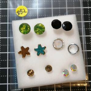 D52 樹脂ピアス セット レディース ガールズ アクセサリー 金属アレルギー プチプラ 