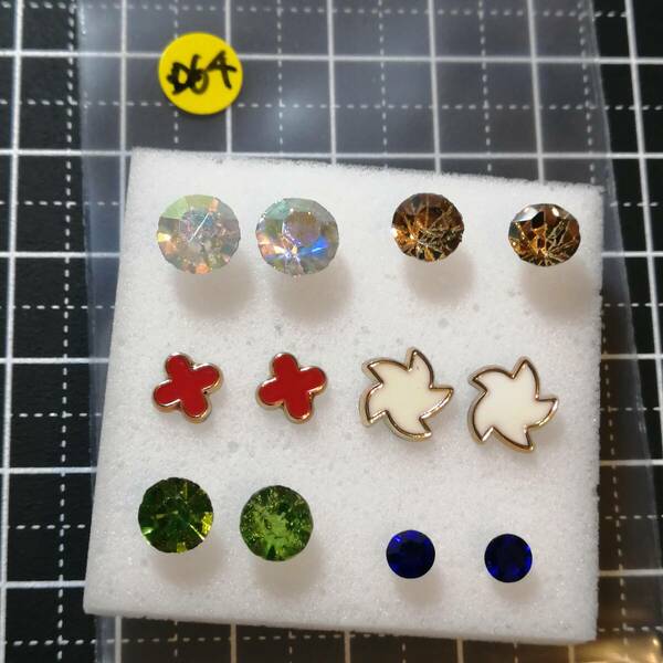 D64 樹脂ピアス セット レディース ガールズ アクセサリー 金属アレルギー プチプラ 