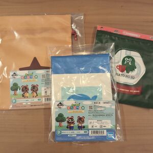 【 新品未開封 】あつまれどうぶつの森★一番くじ★紙袋風バッグ＆巾着＆ステッカー