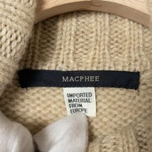 MACPHEE マカフィー トゥモローランド レディース 女性 タートルネックセーター リブニット トップス 生成り ウール100％ 厚手 ローゲージ_画像2