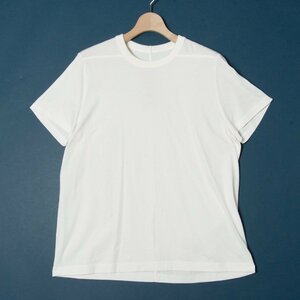 【1円スタート】メール便○ Rick Owens リックオウエンス 21SS クルーネック半袖Tシャツ カットソー トップス 綿 無地 ホワイト 白 メンズ