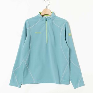 タグ付き 未使用 Marmot マーモット デオダッシュ メッシュ L/S ジップ トレーニングウェア L ポリエステル100% ブルー 水色 アウトドア