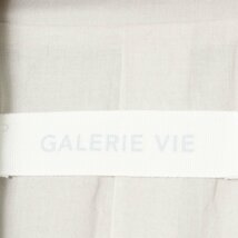 【1円スタート】GALERIE VIE ギャルリーヴィー 2023 S/S ステンカラーコート スプリングコート アウター コットンシルク 灰色 無地 F_画像7