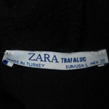 ZARA TRAFALUC ザラトラファルック フード付きパーカー USA L ブラック 黒 コットン 男女兼用 プリント 映画チャーリーズエンジェル 裏起毛_画像2