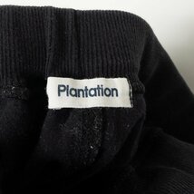 Plantation プランテーション 日本製 ウエストゴム 薄手 パンツ ボトムス 無地 Mサイズ 綿100% コットン ブラック 黒 シンプル カジュアル_画像2