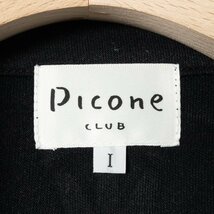 PICONE CLUB ピッコーネクラブ レディース 女性 ハーフジップカットソー 長袖 サイズ1 ブラック 重ね着風 シンプル スポーツウェア ゴルフ_画像3