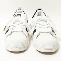 【1円スタート】adidas アディダス 限定 大阪モデル FX7786 SUPERSTAR スーパースター ローカットスニーカー 靴 23cm ホワイト 黒 レザー_画像3