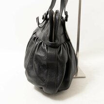 COLE HAAN コールハーン トートバッグ ブラック 黒 シルバー レザー 本革 レディース 手さげ シンプル きれいめ カジュアル bag 鞄 かばん_画像4