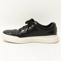 【1円スタート】Cole Haan コール ハーン C31219 グランドプロ ラリー レーザー カット ローカットスニーカー メンズ 牛革 7.5M ブラック_画像2