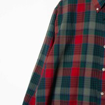 PENDLETON ペンドルトン ウール100％ ボタンダウン チェック 長袖シャツ グリーン 緑 M メンズ 紳士 男性 カジュアル アメカジ 大人 古着_画像6