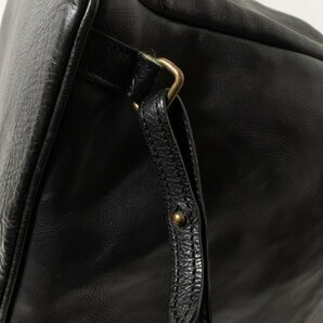 POLLINI ポリーニ リュックサック ブラック 黒 ゴールド オールレザー 本革 レディース レトロ シンプル カジュアル 大容量 bag 鞄 かばんの画像7
