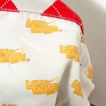 LOUD MOUTH ラウドマウス サイズUS6 パンツ ボトムス ブーツカット フレア ダイヤゴナル チェック柄 赤/レッド コットン混 ジップフライ_画像7