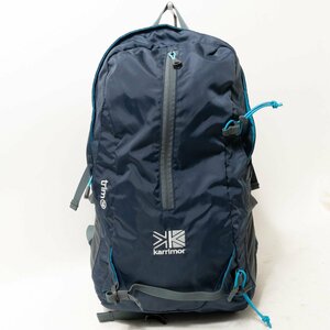 【1円スタート】karrimor カリマー trim18 トリム18 リュックサック バックパック ネイビー ナイロン メッシュ アウトドア 軽量 鞄