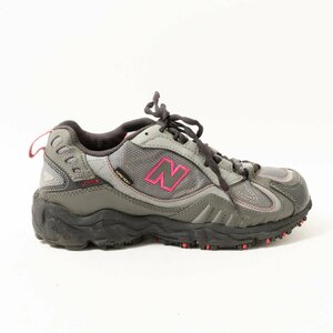 【1円スタート】NEW BALANCE スニーカー ニューバランス シューズ 靴 グレー 灰色 ゴアテックス カジュアル WO703GGR 24cm 婦人 レディース