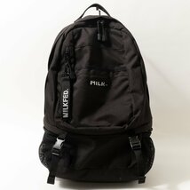 MILKFED ミルクフェド NEO BIG BACKPACK ネオビック リュックサック バックパック ブラック 黒 ポリエステル PC収納 通勤 通学 無地_画像1